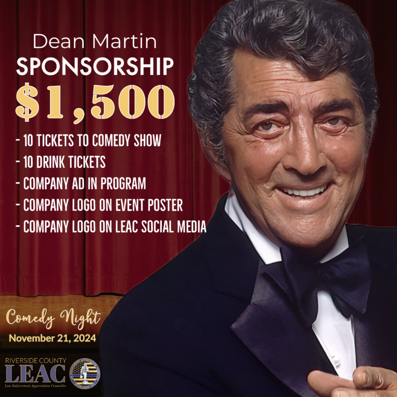 Comedy Night Sponsor - Dean Martin